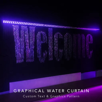 Projecteur laser LISHI commercial pour fontaine d'eau, écran de cinéma, animation 3D, écologique, musical, programmable, contrôle IP68