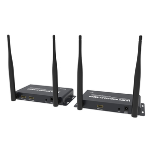 Bộ Mở Rộng <span class=keywords><strong>HDMI</strong></span> Không Dây Chất Lượng Cao <span class=keywords><strong>200</strong></span> M Băng Tần Kép Với Bộ Phát/Thu Với Bộ Phát <span class=keywords><strong>HDMI</strong></span> Từ Xa <span class=keywords><strong>IR</strong></span> 1080P Màu Đen - Product Image 1