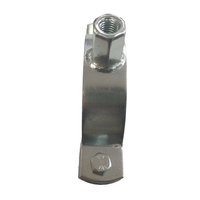 Collier de tuyauterie en acier à finition zinc robuste - Anneau simple pour la climatisation et la suppression d'incendie