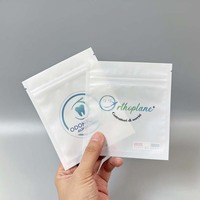 Sacs d'emballage transparents à fermeture éclair pour aligneurs dentaires, personnalisables, en plastique, pour appareils orthodontiques