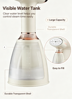 Défroisseur Vapeur Portable 1000W, Fer à Vapeur Vertical Anti-Brûlure 280ml, Mini Défroisseur Électrique pour Vêtements, Idéal Maison et Voyage