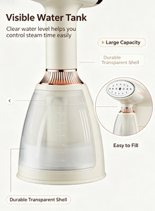 Défroisseur Vapeur Rapide 1000W Mini Portable Puissant Électrique à Main Vertical avec Réservoir d'Eau de 280ml Anti-Brûlure à Sec - Product Image 4