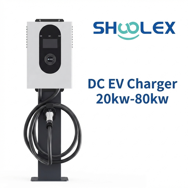Commercial 20KW DC Fast EV Charger GBT Standard IP54 Outdoor 380V Three Phase Electric Vehicle Charging Station with Stand