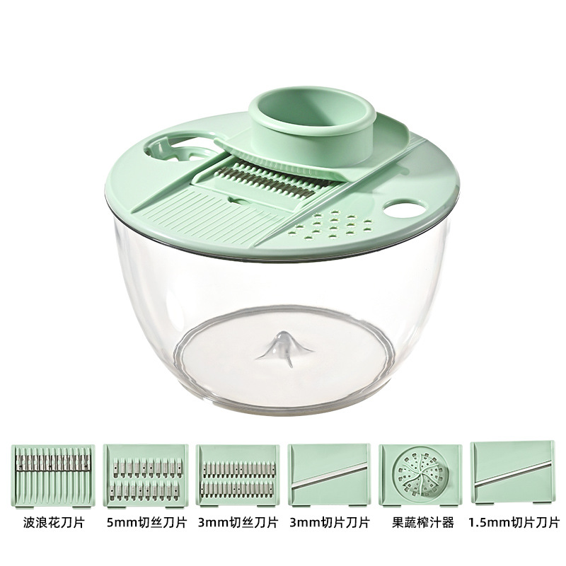 Cortador de verduras verde fresco [gran capacidad de 5l]