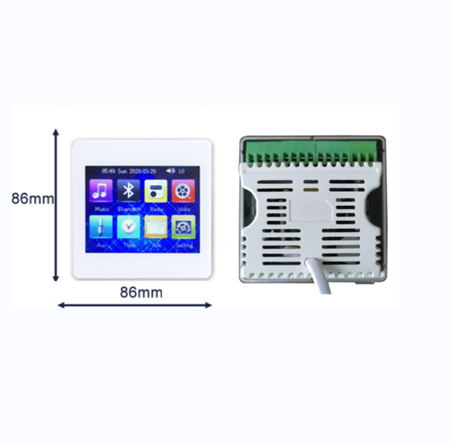 2023 Hot Sale 3.5" 4*25W Smart Home in Wall Amplifier FM Radio Remote Control Mixer Amplifier Power Amplifier