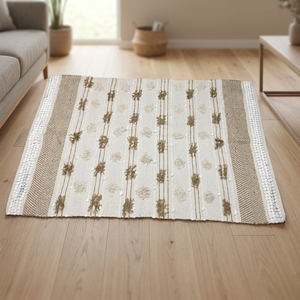 Alfombras de algodón bohemias al mejor precio, superventas, patrón de dibujo con mechones a mano, comedor, sala de estar, hogar, oficina, alfombras de suelo - Product Image 3