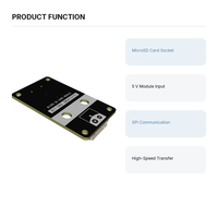   Modul Pembaca Kartu SPI TF Papan Penyimpanan Memori FAT16 FAT32 SDHC SDXC untuk Pencatat Data Arduino