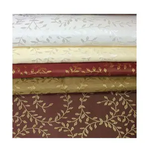 Wheatear pattern jacquard fabric broad width medium weight dinner tablecloth fabric