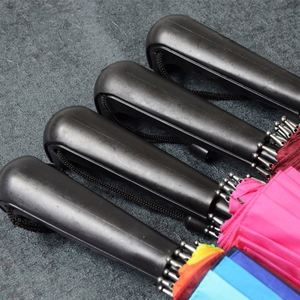 Parapluie Arc-en-ciel Automatique en Gros avec Impression de Logo Personnalisé, Grande Taille et Poignée Renforcée Épaissie pour Publicité - Product Image 4