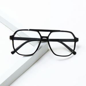 แว่นตาผู้ชายกรอบสี่เหลี่ยมสไตล์เรโทร เลนส์ป้องกันแสงสีฟ้าแบบเต็มกรอบจินหัว 8888 - Product Image 5