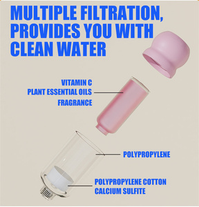 ZS, nuevo modelo, filtro de cabezal de ducha de vitamina C, filtro de ducha de baño perfumado, eliminación de cloro, suavizante de agua, uso doméstico, aromaterapia - Product Image 3
