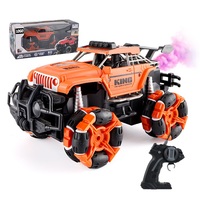 Voiture de course RC de style cool pour le drift, avec simulation de fumée lumineuse, voiture télécommandée tout-terrain 1/16, jouet Roblox pour enfants