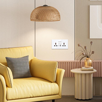 Prise universelle double 13A Bingoelec avec port USB A+C 3.1A 5V 20W, charge rapide, prises à écran complet