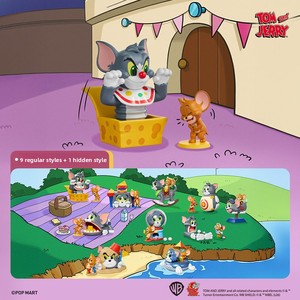 Caja Sorpresa Original <span class=keywords><strong>y</strong></span> Auténtica de Popmart para la Serie de Animación Occidental <span class=keywords><strong>Tom</strong></span> <span class=keywords><strong>y</strong></span> <span class=keywords><strong>Jerry</strong></span>, con Figuras de PVC de Animales, Temática Divertida, Serie Paradise - Product Image 4