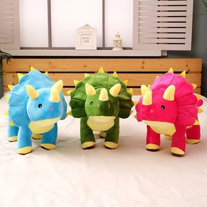 <b>Large</b> Tyrannosaurus Rex Triceratops Dinosaur Plush Toy <b>Pillow</b> Doll PP Cotton Filling Super Soft Mesh Lining-Stress Relief for - Product Image 3