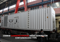 Groupe électrogène diesel conteneurisé industriel Cummins 1,5 MW 1000 kW/kVA 1500 kW/kVA 2000 kW/kVA 2500 kW/kVA pour l'alimentation de secours des données