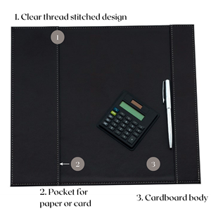 Organizador de Oficina Grande con Almohadillas de Cuero para Muebles, Alfombrilla de Escritorio de 31.5x35, Alfombrilla para Reuniones y Accesorios para Ratón, para el <span class=keywords><strong>Trabajo</strong></span> y Reuniones - Product Image 3