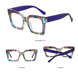 2024 nuovo modello di colore grande cornice quadrata anti-blu <span class=keywords><strong>occhiali</strong></span> piatti chiari strada tiro faccia <span class=keywords><strong>occhiali</strong></span> <span class=keywords><strong>sottili</strong></span> - Product Image 3