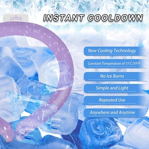 Reusable Neck Cooler Neck Wraps Summer Heat Hands Free Cold Pack Neck Cooling <strong>Tube</strong> - Product Image 2