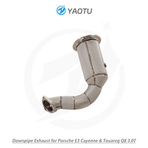Tuyau d'échappement sans catalyseur en acier inoxydable YT Performance avec isolation, adapté aux Porsche E3 Cayenne 3.0T et Touareg Q8 3.0T - Product Image 6