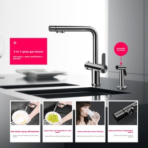 Évier de cuisine simple robuste et grand format en acier inoxydable 304, avec lave-tasses intégré à haute <span class=keywords><strong>pression</strong></span> et design Nano Step Bar, et <span class=keywords><strong>robinet</strong></span> - Product Image 3