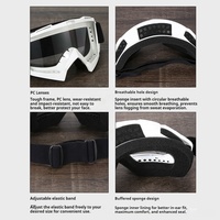 Vente en gros de lunettes de moto personnalisées OEM unisexes, lunettes de motocross, lunettes de ski, lunettes anti-vent, protection UV, lunettes à monture intégrale