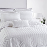 Ensemble de housse de couette de luxe en coton 100% 400TC imprimé et tissé, taille King, pour hôtel 5 étoiles
