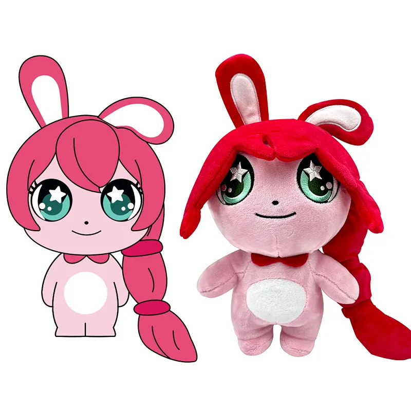 Jouet en peluche d'animal en peluche de dessin animé d'anime d'EN71 CPC mascotte personnalisée peluches molles OEM ODM fabricant mignon de poupée