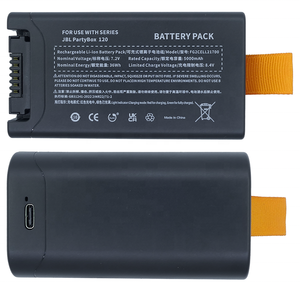 Batería de Repuesto de 7.2v y 5000mAh para <span class=keywords><strong>JBL</strong></span> 200 Club, Batería para Altavoz Bluetooth <span class=keywords><strong>JBL</strong></span> PartyBox Club <span class=keywords><strong>120</strong></span>, Altavoz Portátil - Product Image 3