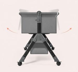 Giường cũi bằng thép không gỉ hiện đại có thể gập lại với lưới chống muỗi cho trẻ sơ sinh và trẻ em đi du lịch sử dụng phòng ngủ đầu giường - Product Image 5