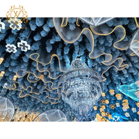 Rideaux de Plafond Ondulés en Forme de S Créatifs pour Mariage, Décoration de Fond, Fête et Salle d'Hôtel
