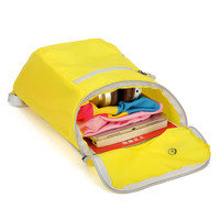 Mochila Plegable de Nailon Ripstop con Logotipo Personalizado OEM ODM, con Puerto para Auriculares y Bolsa con Cordón para Viajes y Montañismo