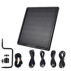 Painel solar 6v 9v 12v com bateria 25000mah, câmera de trilha com saída 10w para segurança e uso externo