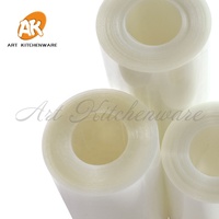 AK Custom Rouleau de feuilles d'acétate transparentes pour décoration de gâteaux et mousses, outils de pâtisserie, film alimentaire pour gâteaux 125 microns L10m