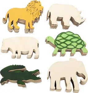 Unfinished Wooden Cutouts Safari Animals Cutouts Jungle Animals Cutouts