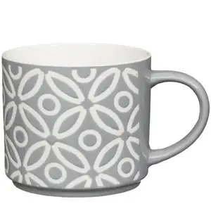 Silk Screen Printing White Ceramic Mug Sale Promotional Coffee Cups New Bone China Porcelain Custom Porcelain Mugs