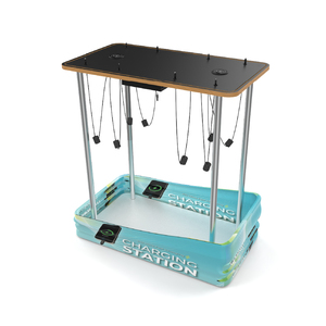 Table de recharge portable rétroéclairée pour téléphone portable pour les expositions, les événements musicaux, personnalisation gratuite, facile à <span class=keywords><strong>changer</strong></span> de tissu - Product Image 5