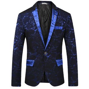M- 3XL Jacquard <span class=keywords><strong>Blazer</strong></span> Slim Fit pour hommes Slim Masculino affaires décontracté hommes élégant <span class=keywords><strong>Blazer</strong></span> printemps automne Jacquard Blazers - Product Image 3