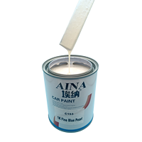 Peinture de finition automobile AINA C153 Extra Fine Blue Pearl Acrylic pour voitures particulières, réparation des rayures, haute brillance, monocomposant