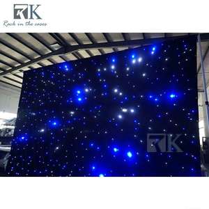 Rideau de fond électrique à installation rapide RK, en velours ignifuge, avec tringle en aluminium, pour mariages et événements, multi-modes - Product Image 6