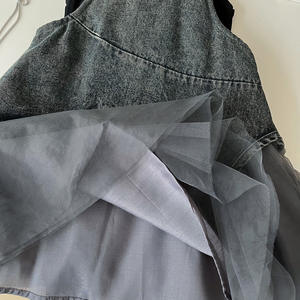 लड़कियों 2025 2-8 साल पुराने मेष पोशाक + टॉप 2 पीसी कपड़े सेट - Product Image 6