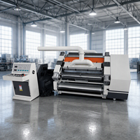 Machine automatique de fabrication de carton ondulé à double face et double couche / Ligne de production de boîtes en carton double paroi