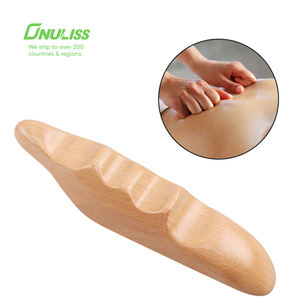 Guasha alat pijat tubuh kayu alami, palu pijat terapi tisu dalam kayu 100% - Product Image 5