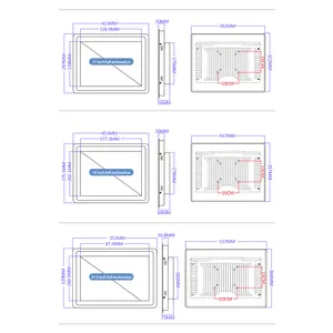 Özel Logo duvara monte masaüstü gömülü Tablet PC endüstriyel hepsi bir arada I3/I5/I7 4.0 çekirdek
