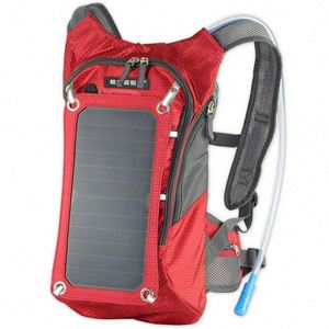 Free Sample 6,5W Outdoor Solar Backpack Multi-functional Solar Riding Bag Sunpower Solar Backpack with a USB <b>Charging</b> <b>Cable</b> - Product Image 3
