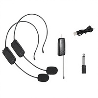 Microphone sans fil omnidirectionnel professionnel en gros avec récepteur 2.4G et casque anti-bruit pour enseignants