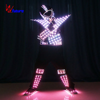 Trajes de Baile Tron Inalámbricos 433, Estilo Futurista, Ropa Luminosa para Actuaciones de Hip Hop y Baile de Salón
