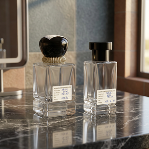 Flacon de parfum de luxe unique avec pompe, capuchon personnalisé, pulvérisateur pour flacons - Product Image 2