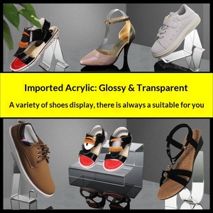 Exhibidor de Zapatos Transparente de Acrílico para Adultos y Niños con Soporte para Exhibición de Zapatos, Adornos y Accesorios <span class=keywords><strong>en</strong></span> Tiendas de Calzado - Product Image 2