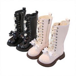 Botas de Otoño para Niñas, Nuevas Botas de Princesa para Niños, Forradas de Felpa, con Cierre de Cremallera, de Goma Transpirable - Product Image 2